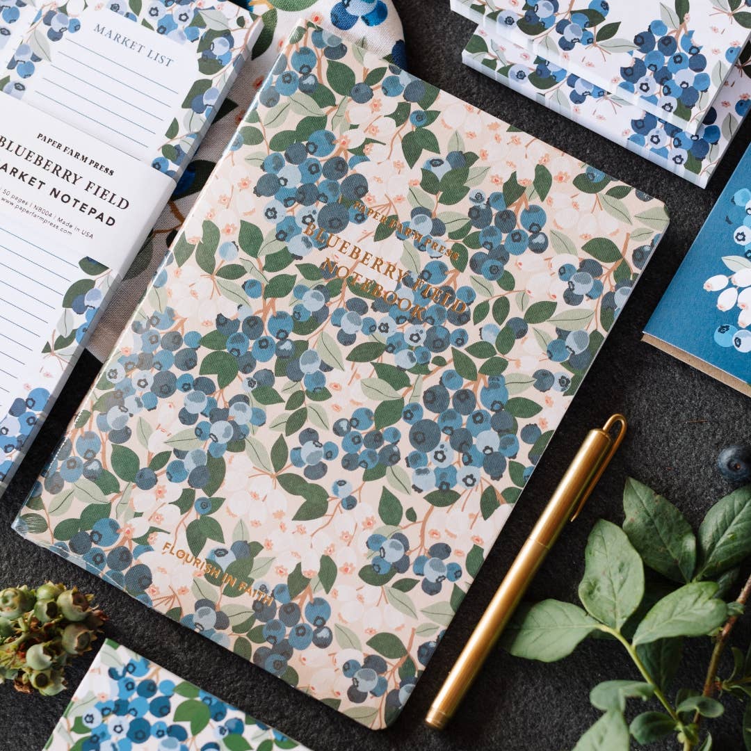Blueberry Stitched Notebook