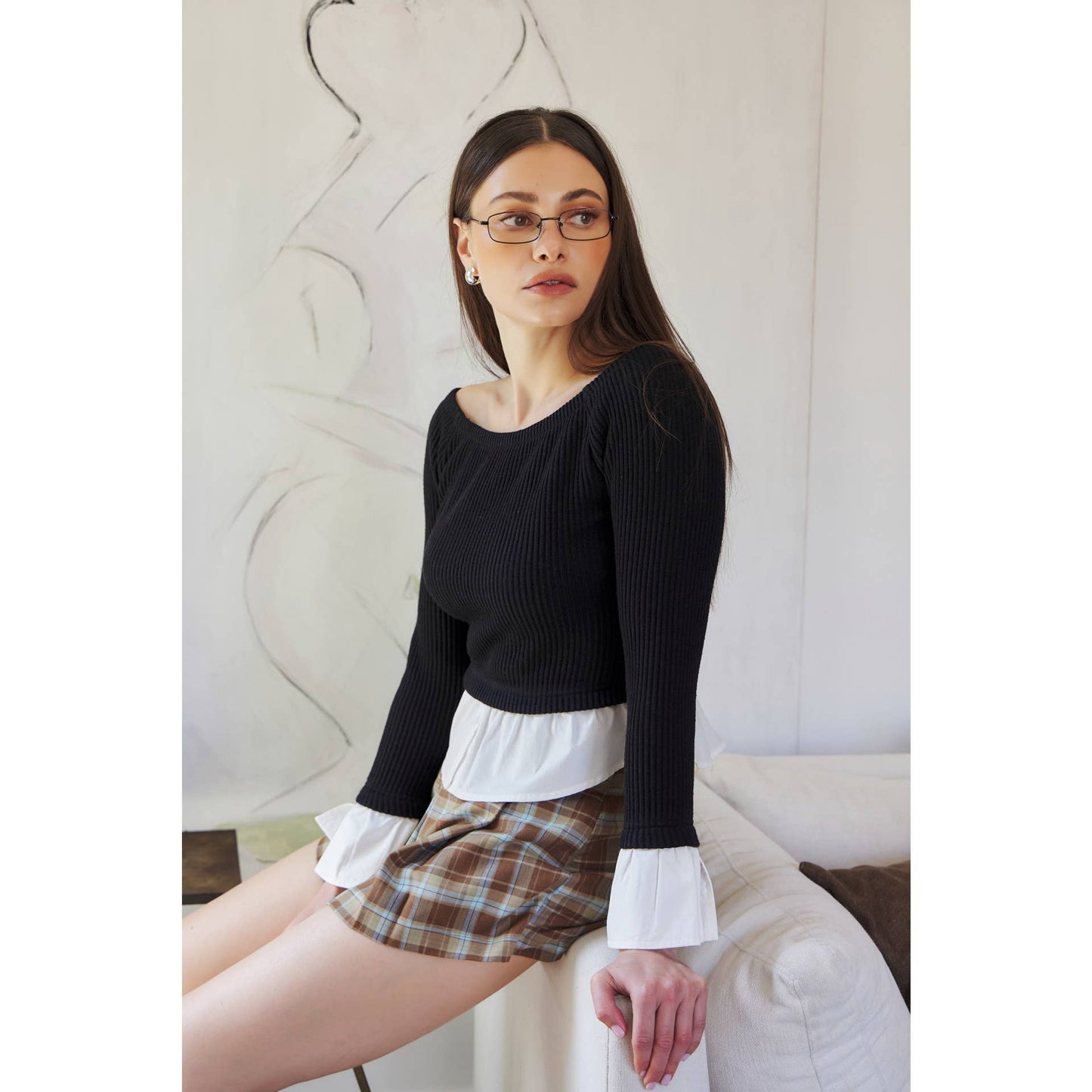 Preppy Minimalist Top