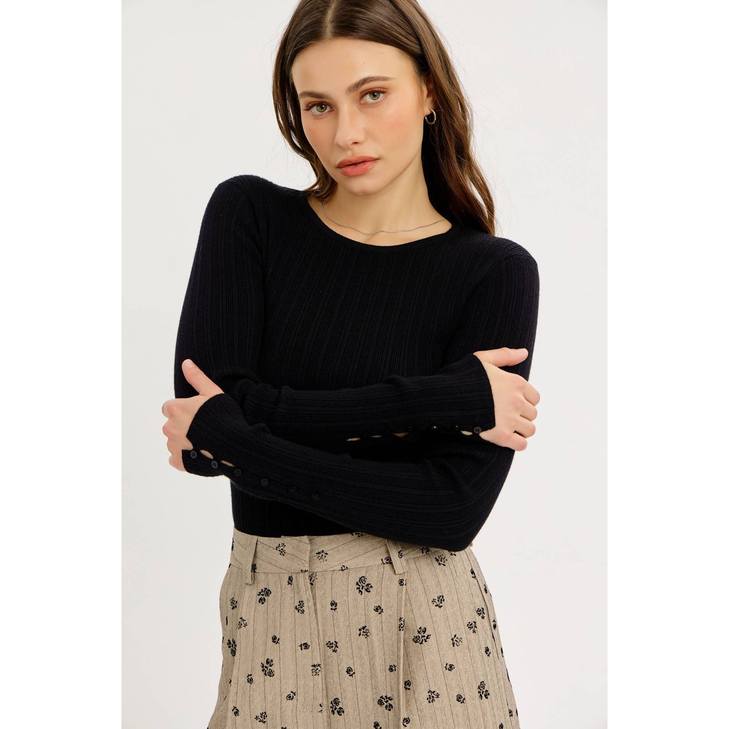 Quietly Striking Sweater Top