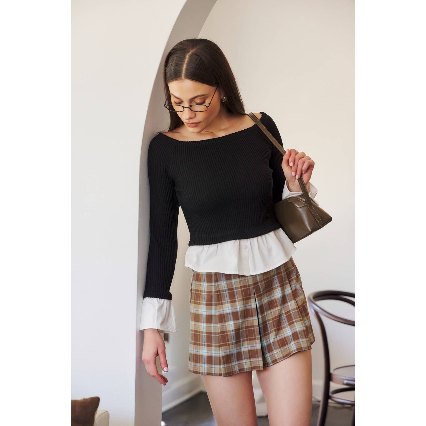 Preppy Minimalist Top