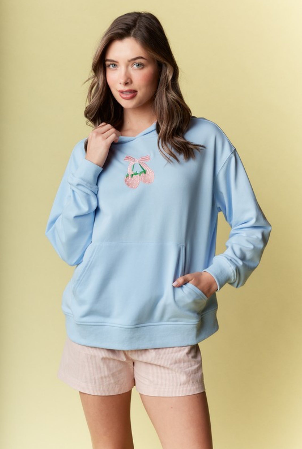 Strawberry Bow Hoodie