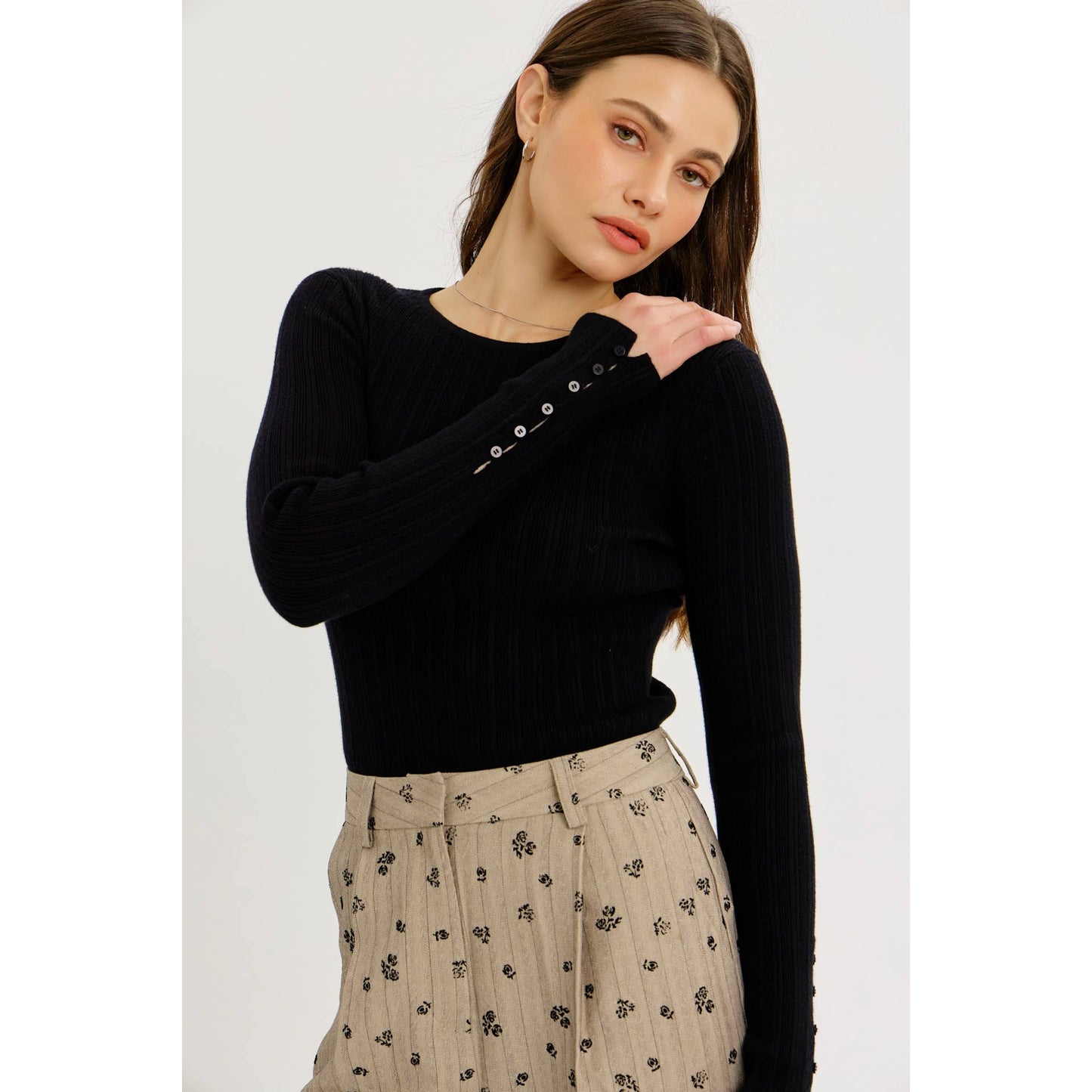 Quietly Striking Sweater Top