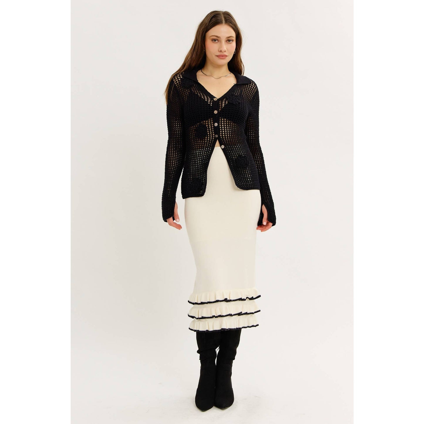 Bold Charmer Sweater Skirt