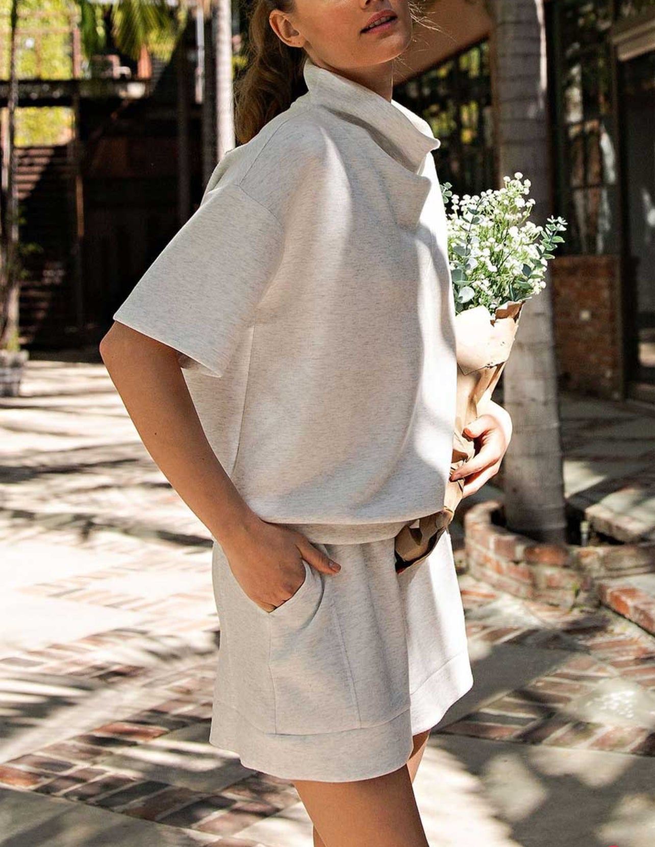 Race To Relax Shorts In Lt. H. Grey