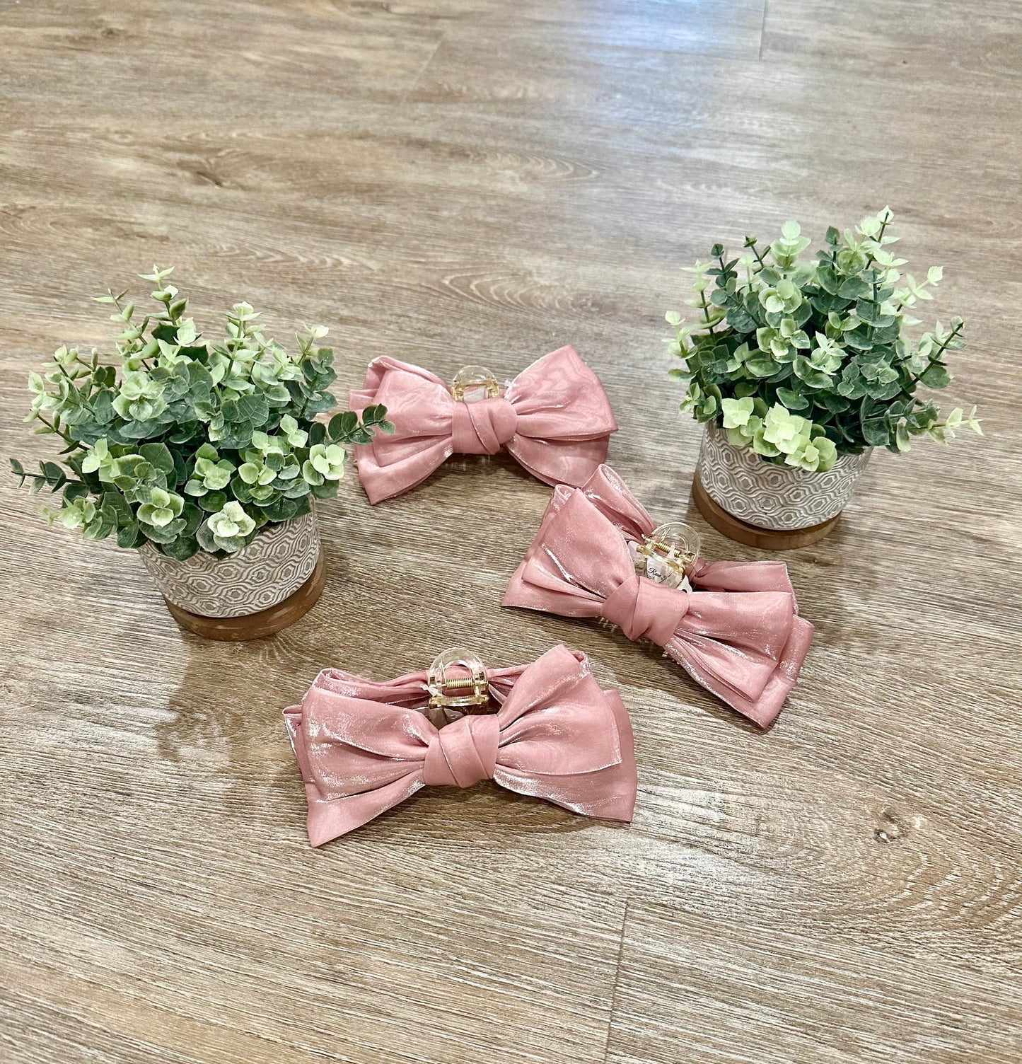 Chiffon Bow Claw Clip