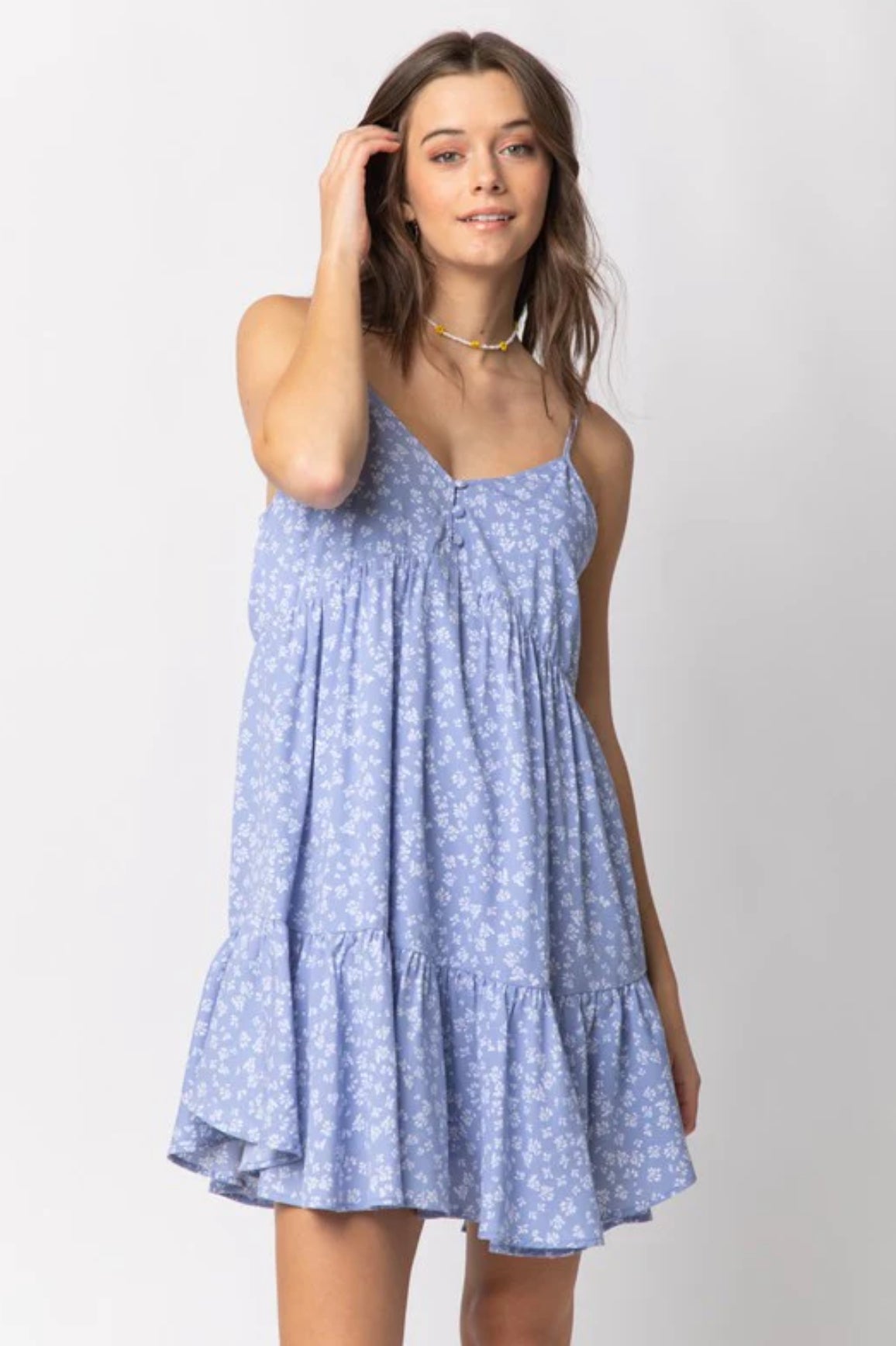 Sweet Charm Dress In Sky Blue