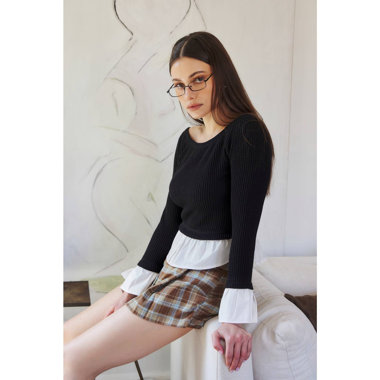 Preppy Minimalist Top