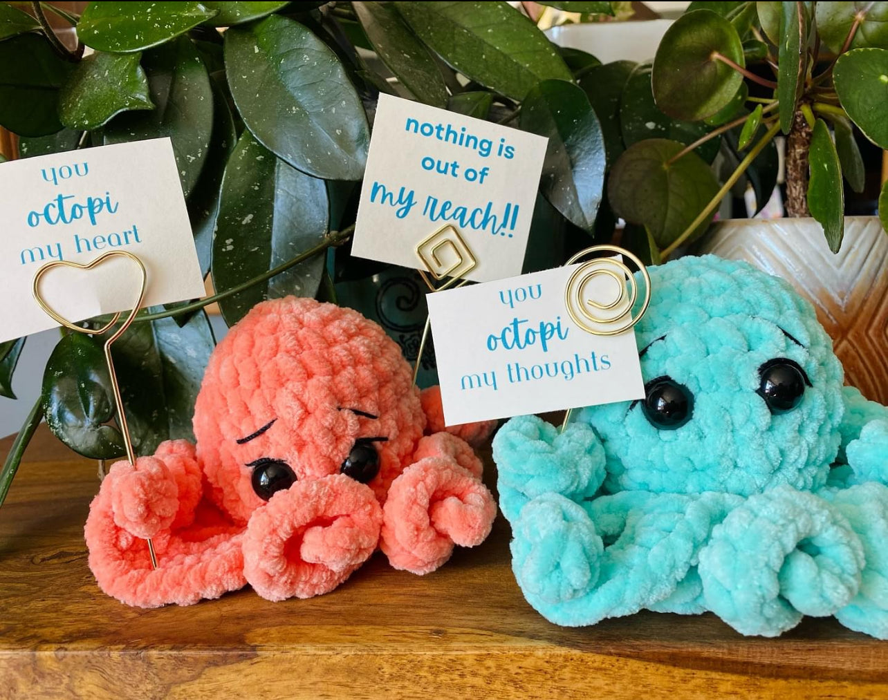 Encouraging Crochet Octopi