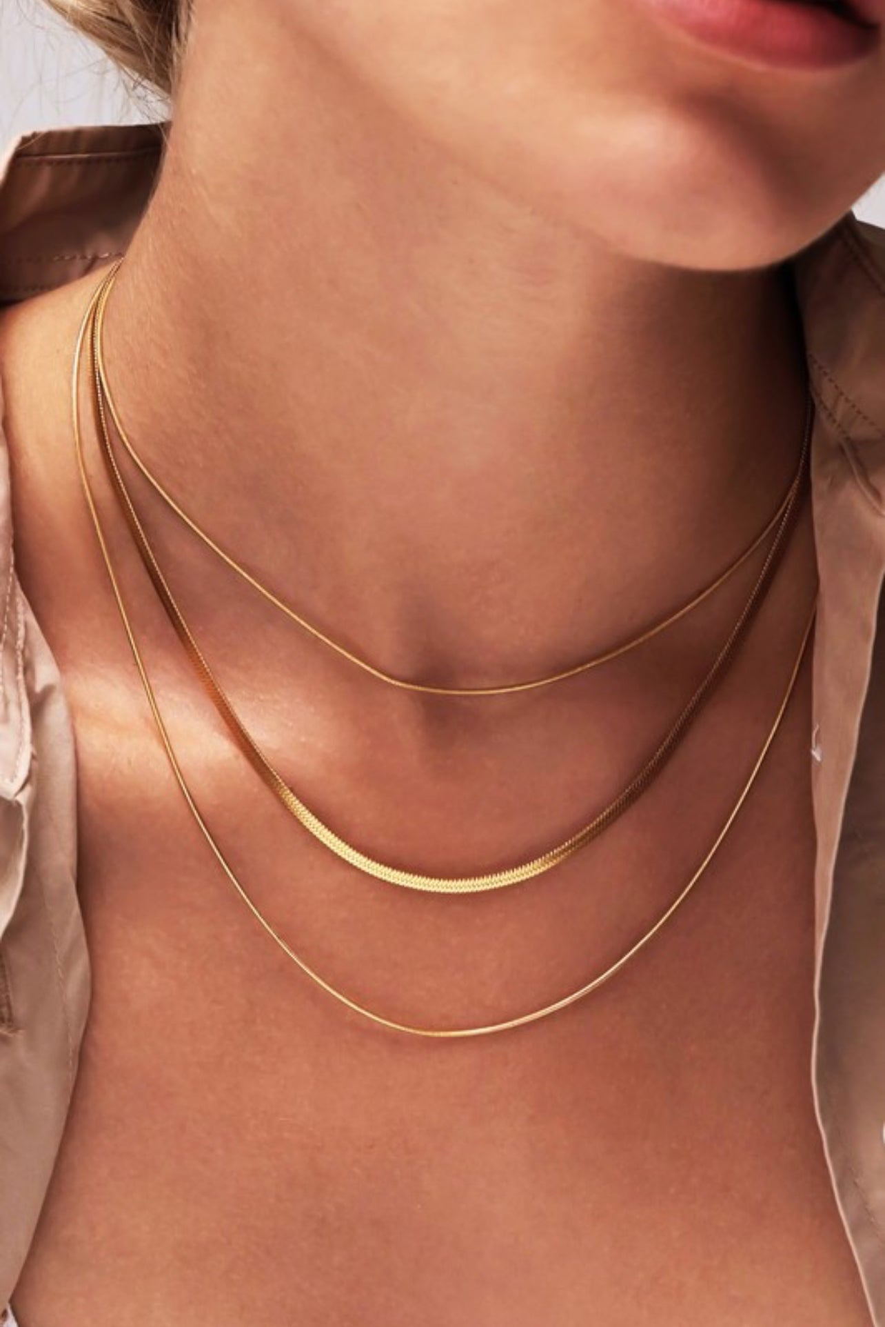 Elzbeth Non-Tarnishing Layered Necklace