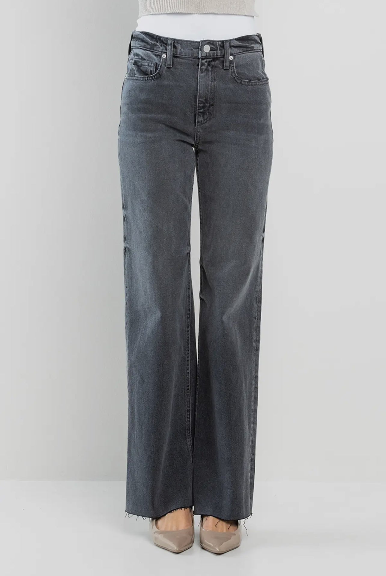 First Try HR Wide Straight Leg Jeans