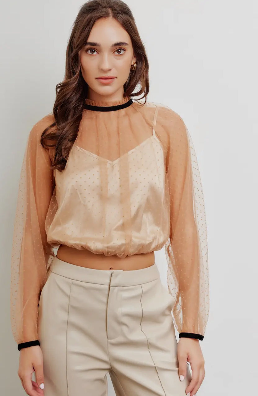 Romantic And Chic 2-In-1 Top