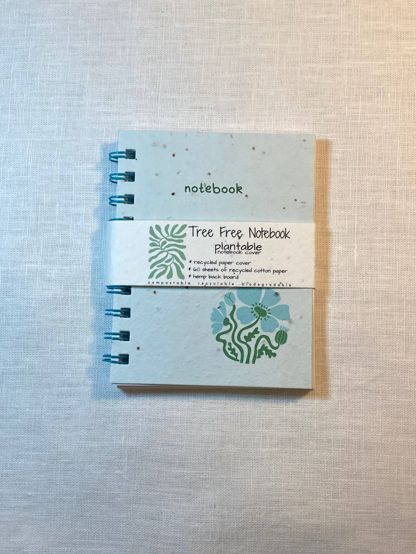 Plantable Notebook Blue Wildflower