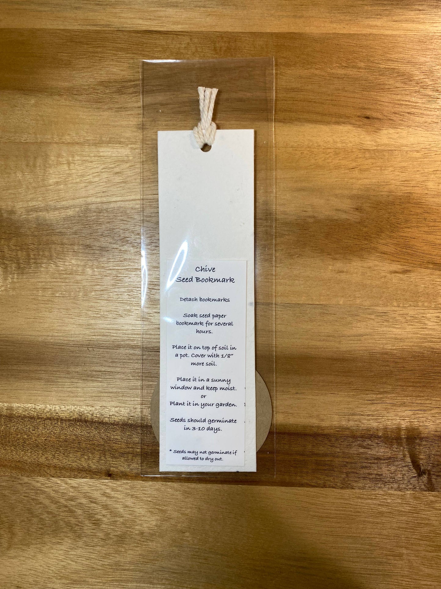 Plantable 2 in 1 Chive Bookmark
