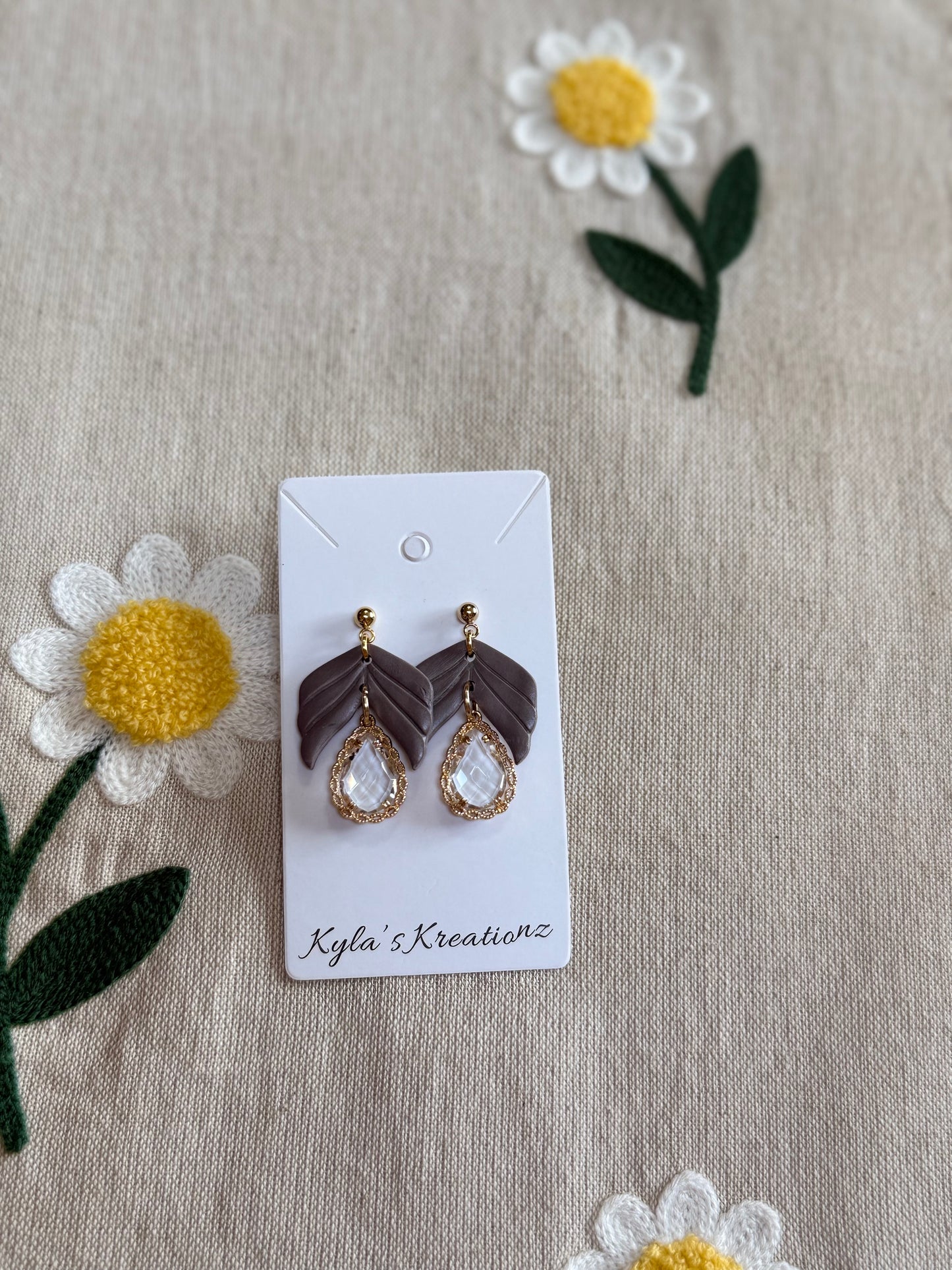 Fancy Brown Earrings
