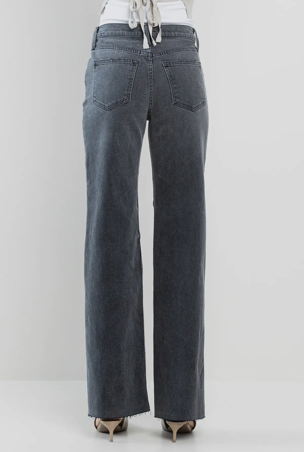 First Try HR Wide Straight Leg Jeans