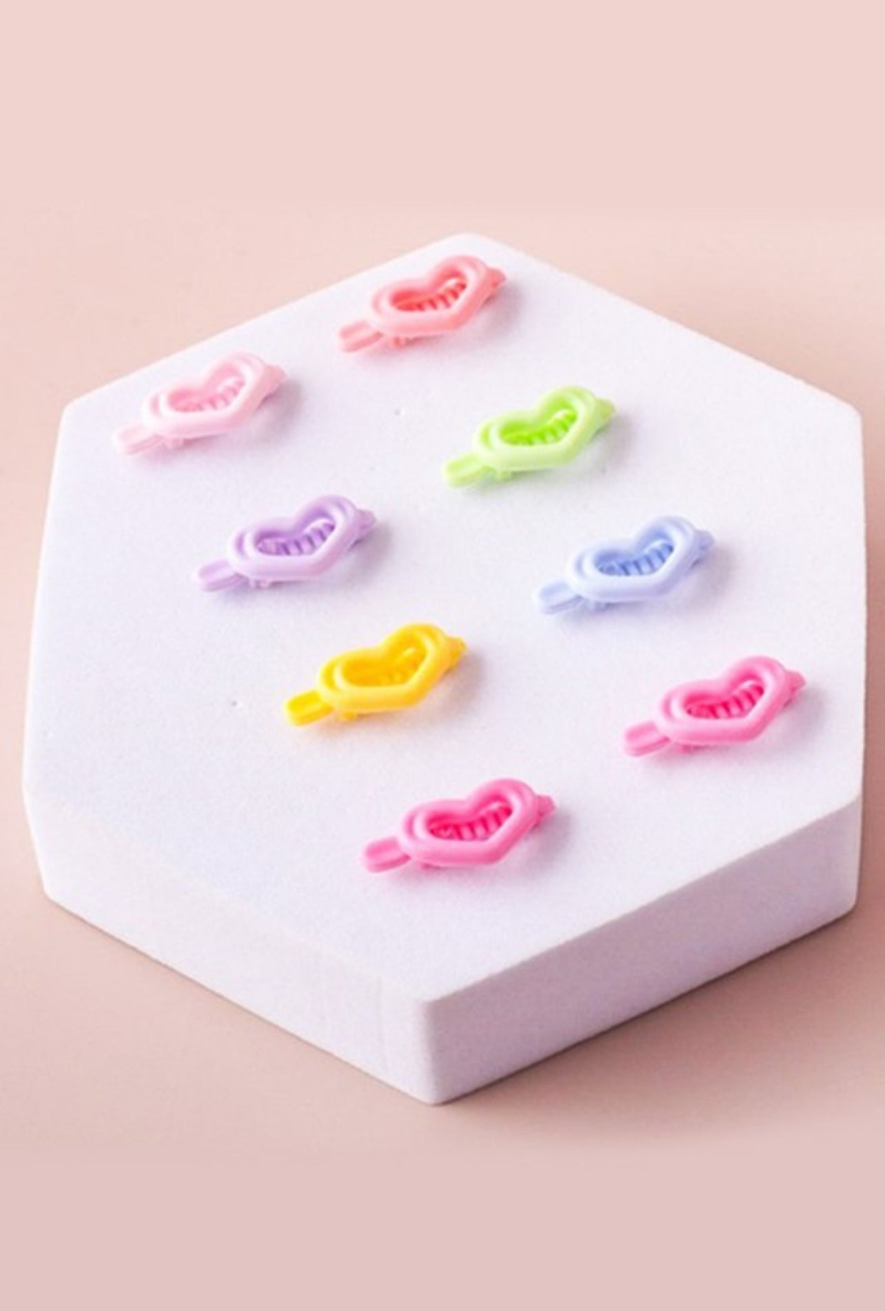 Mini Snap Heart Hair Clip
