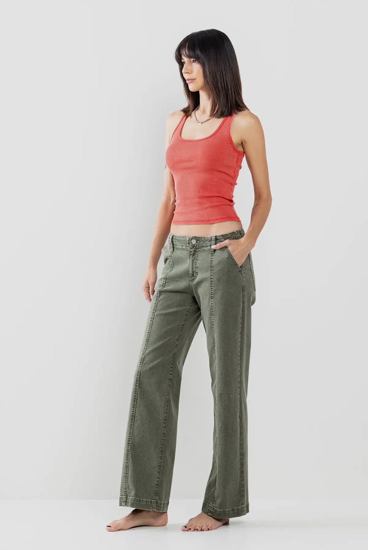 Suki Mid Rise Trouser Jean