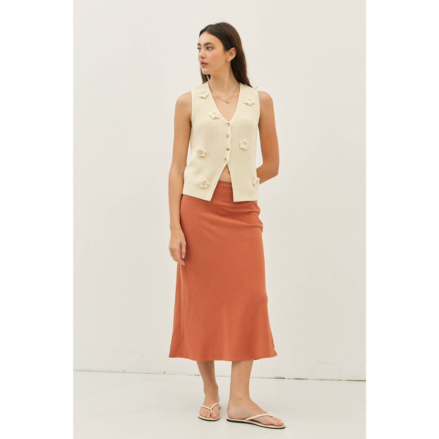Seasonless Romantic Sweater Vest