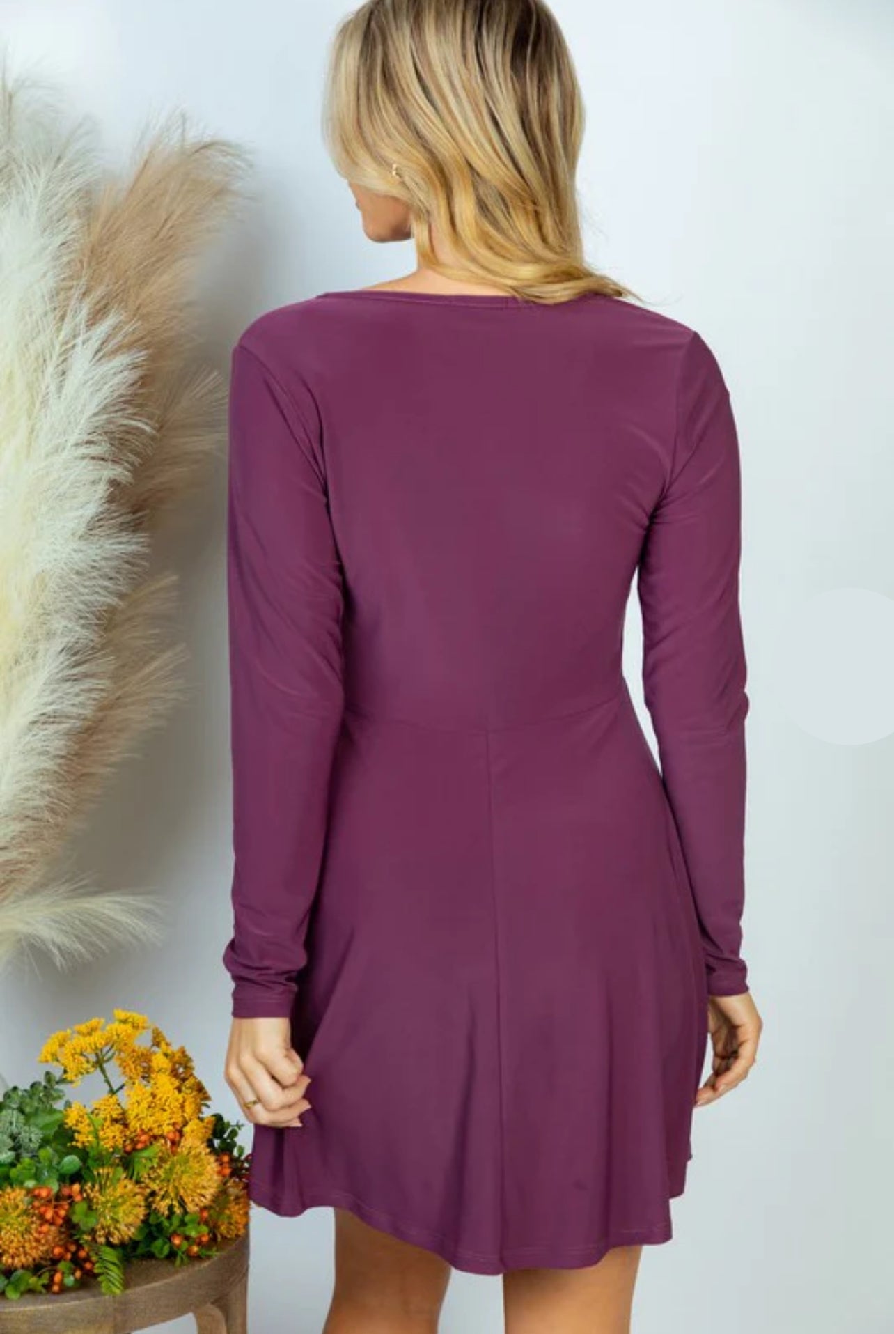 Solution to Everything Skort Dress In Plum