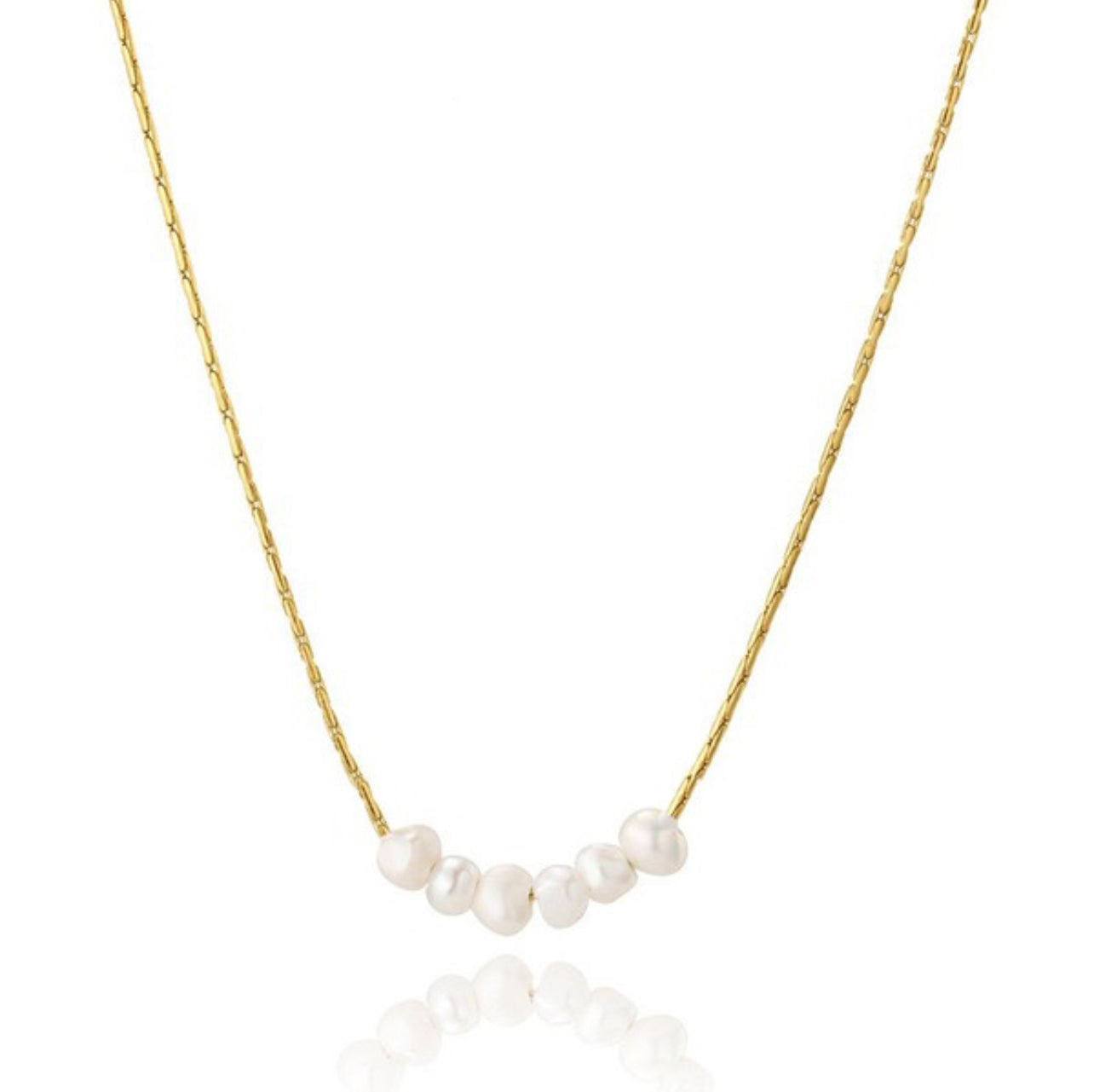 Pearl Joy Non-Tarnish Chain Necklace