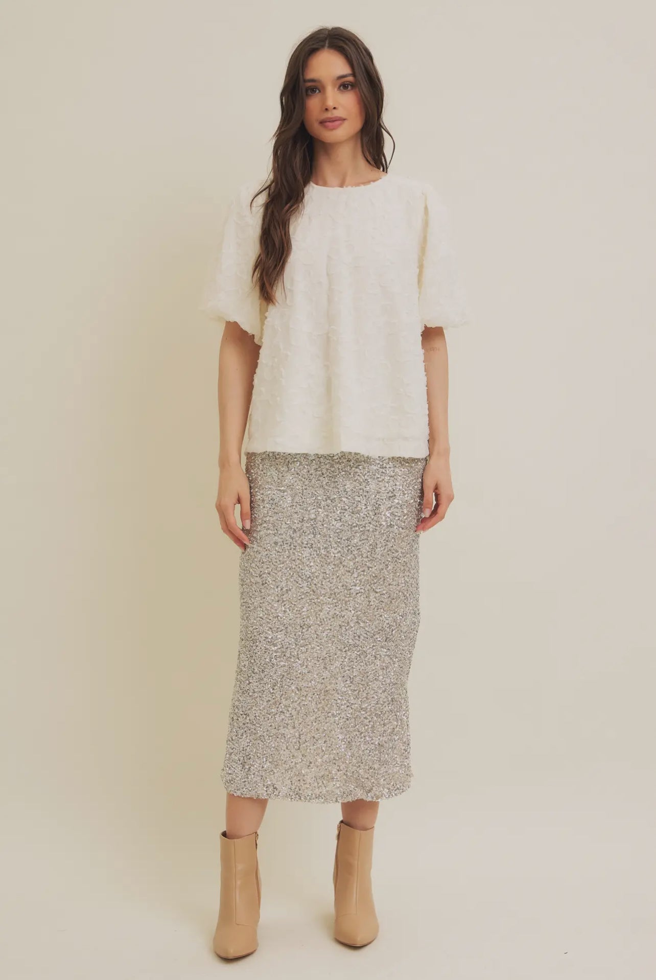 Elegance In 3D Flower Blouse