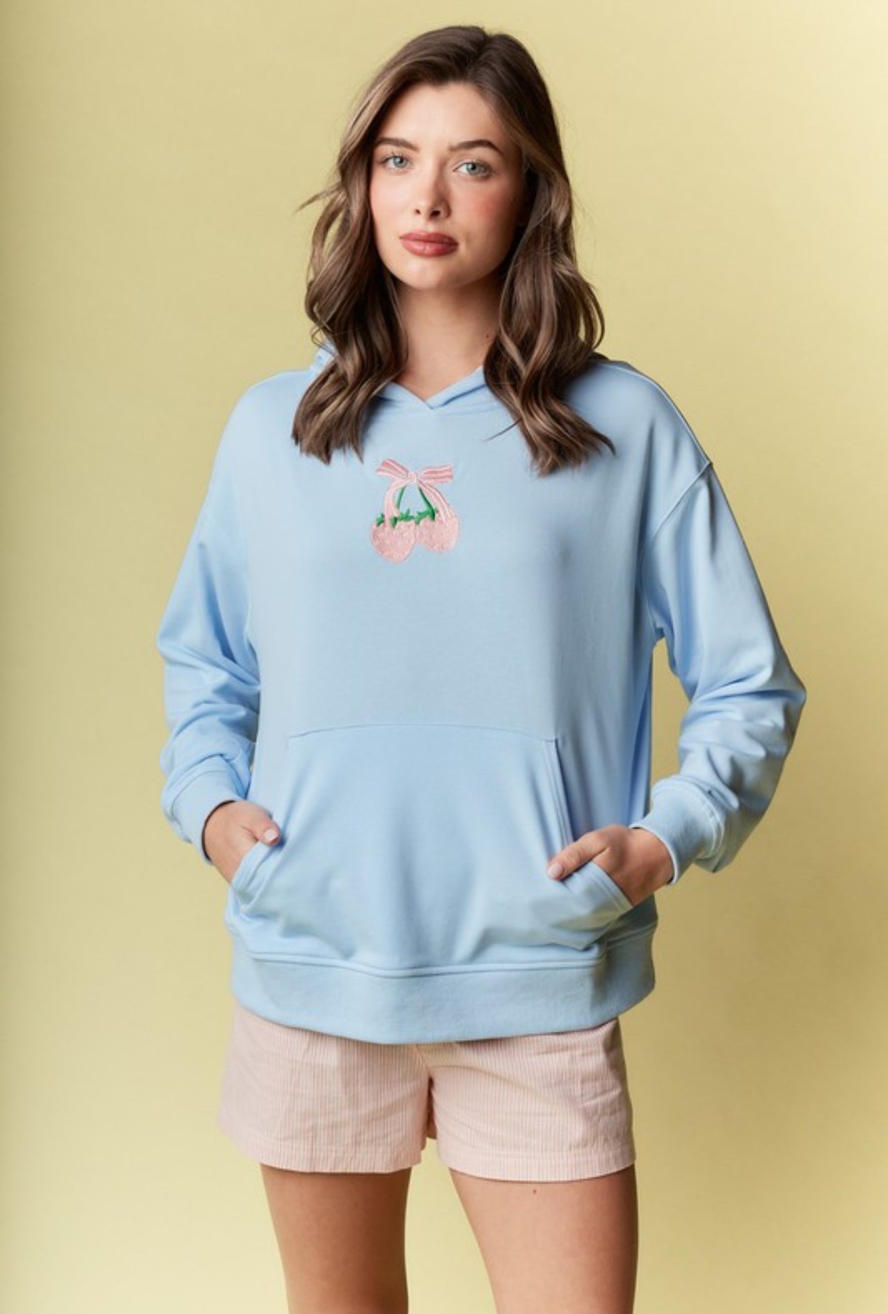 Strawberry Bow Hoodie