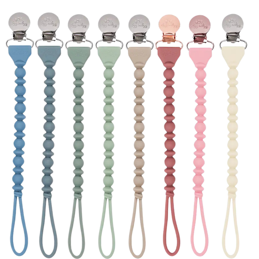 Succulent Bead Pacifier Clips