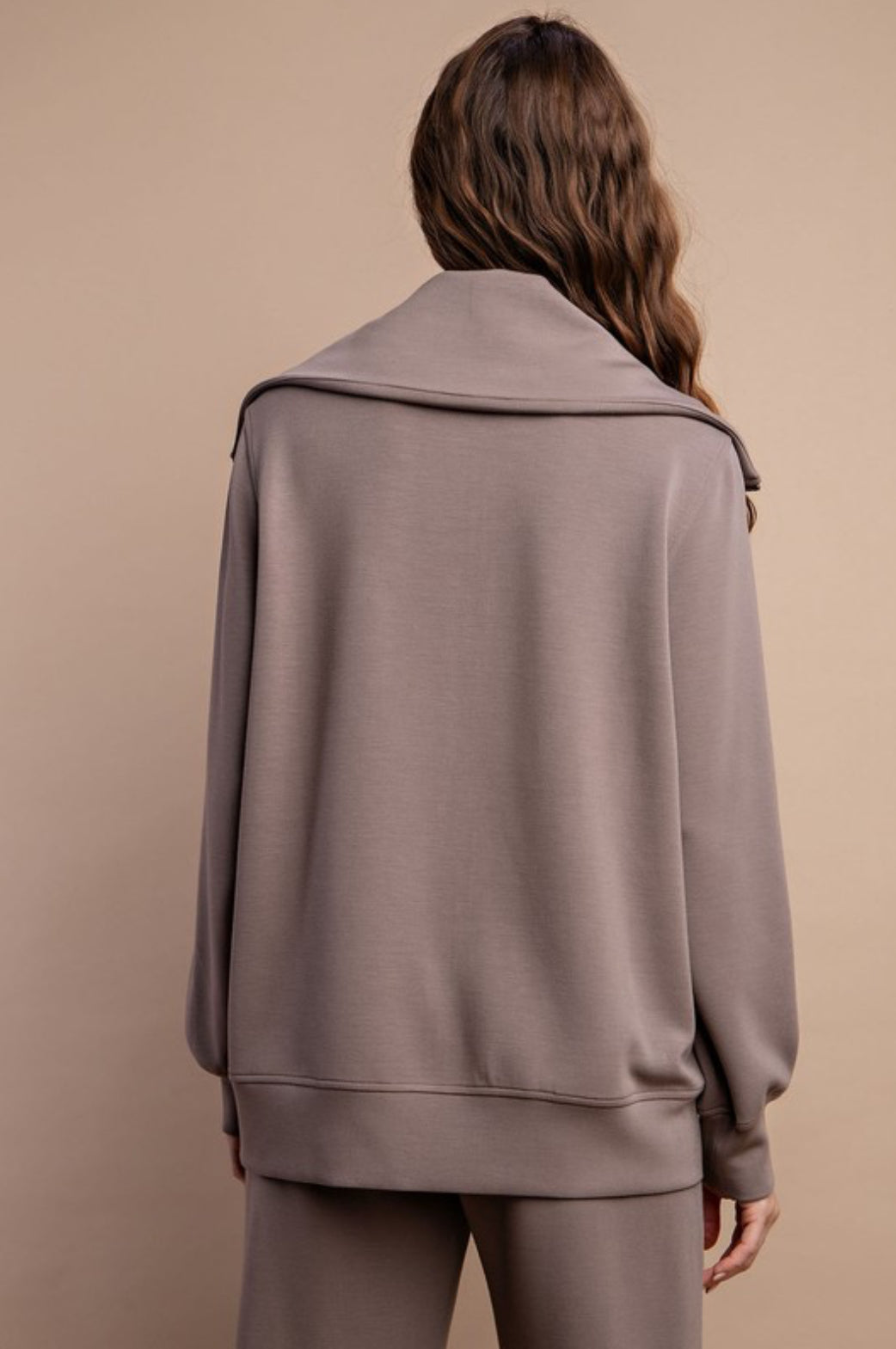 Dreamy Feels Super Soft Full Zip Jacket In Mocha