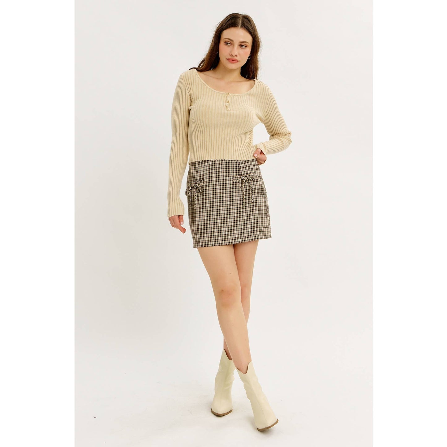 Preppy And Feminine Skirt
