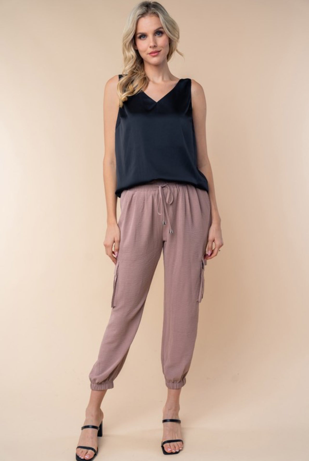 Subtle Shine Seriously Chic Top In Black