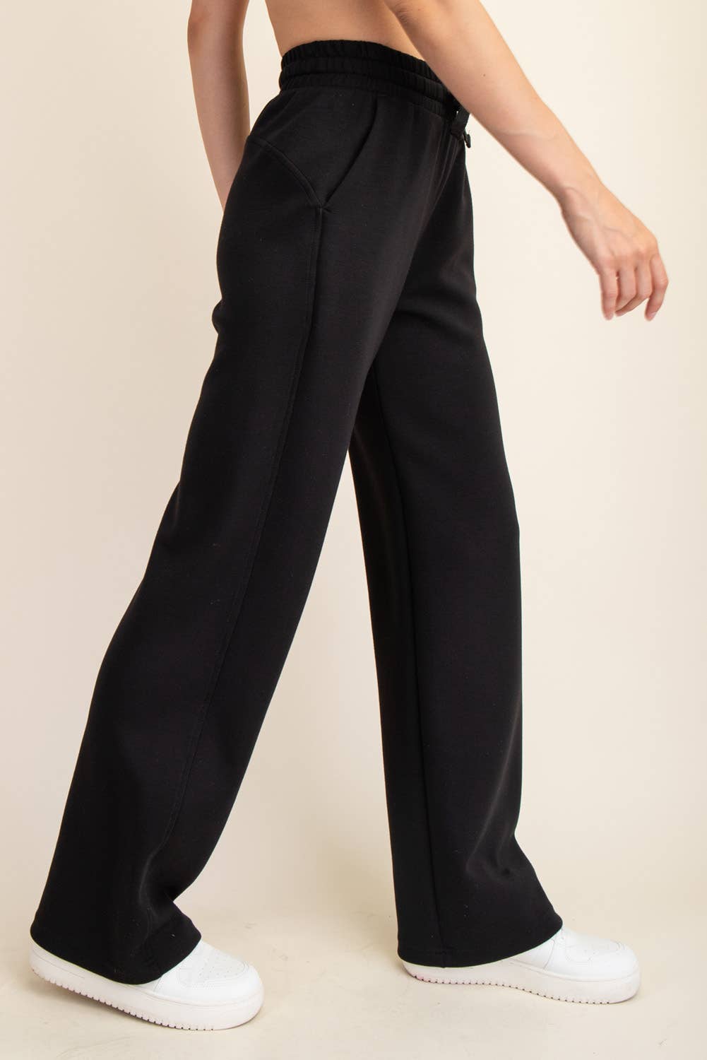 Ultimate Straight Wide Leg Pant In Black
