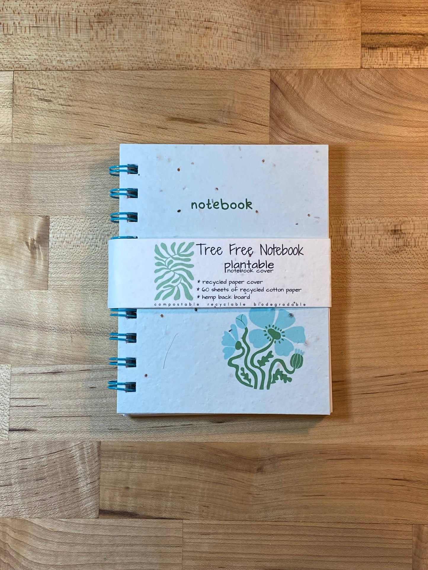 Plantable Notebook Blue Wildflower