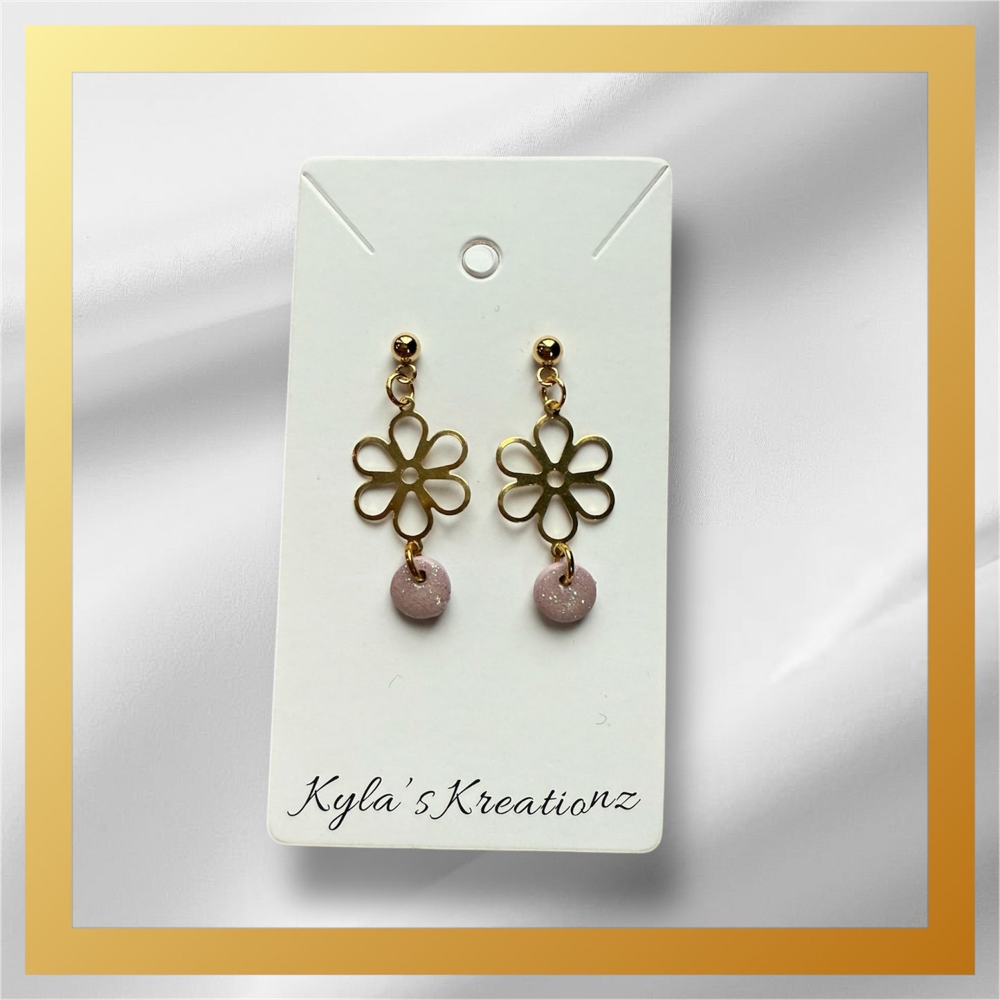 Flower Metal Dangles