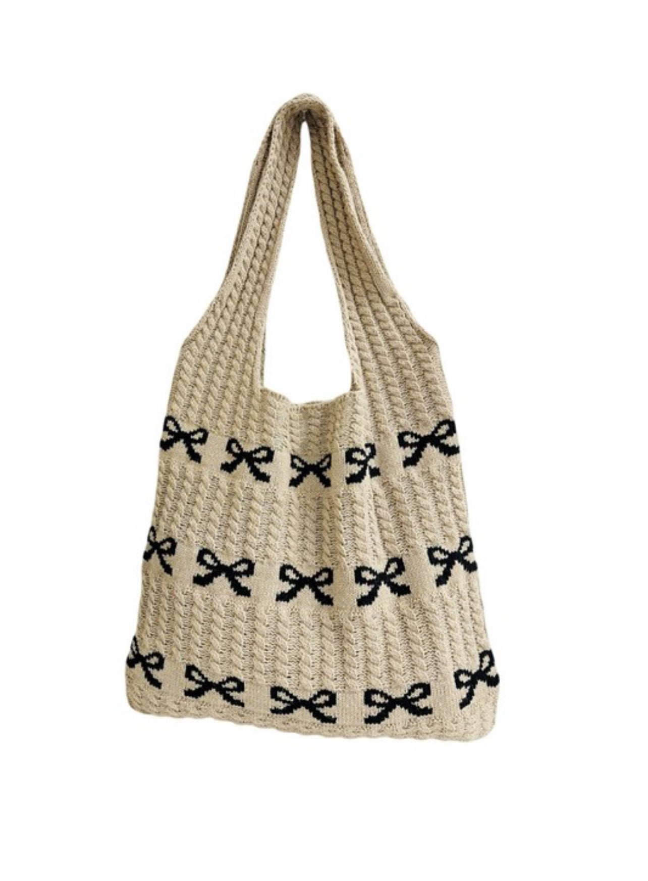 Ribbon Detailed Tote Bag