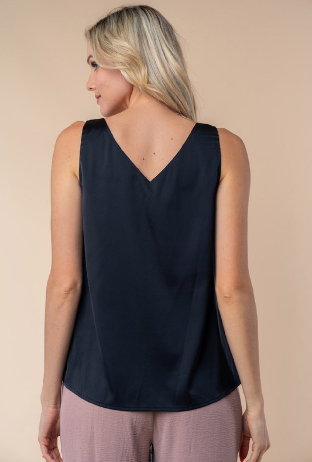 Subtle Shine Seriously Chic Top In Black