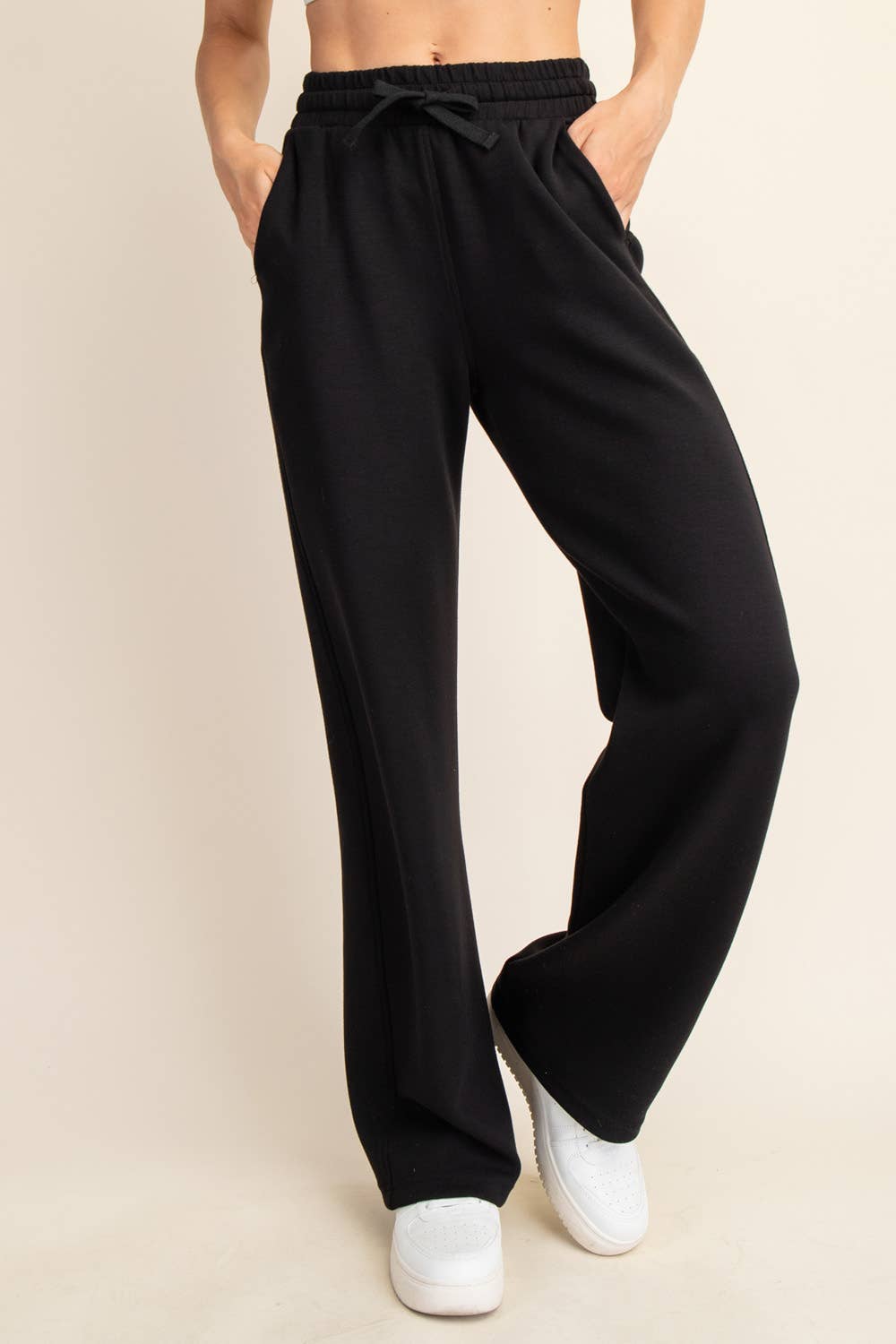 Ultimate Straight Wide Leg Pant In Black