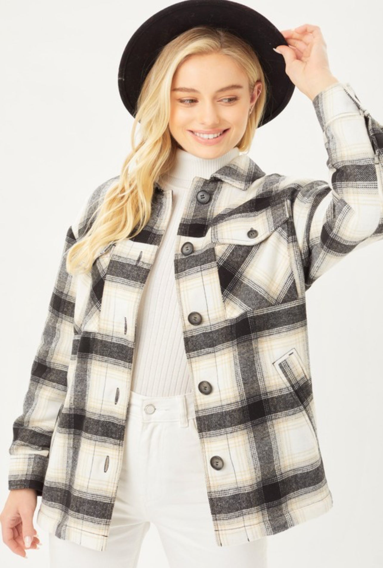 No Comment Sherpa-Lined Jacket In Black