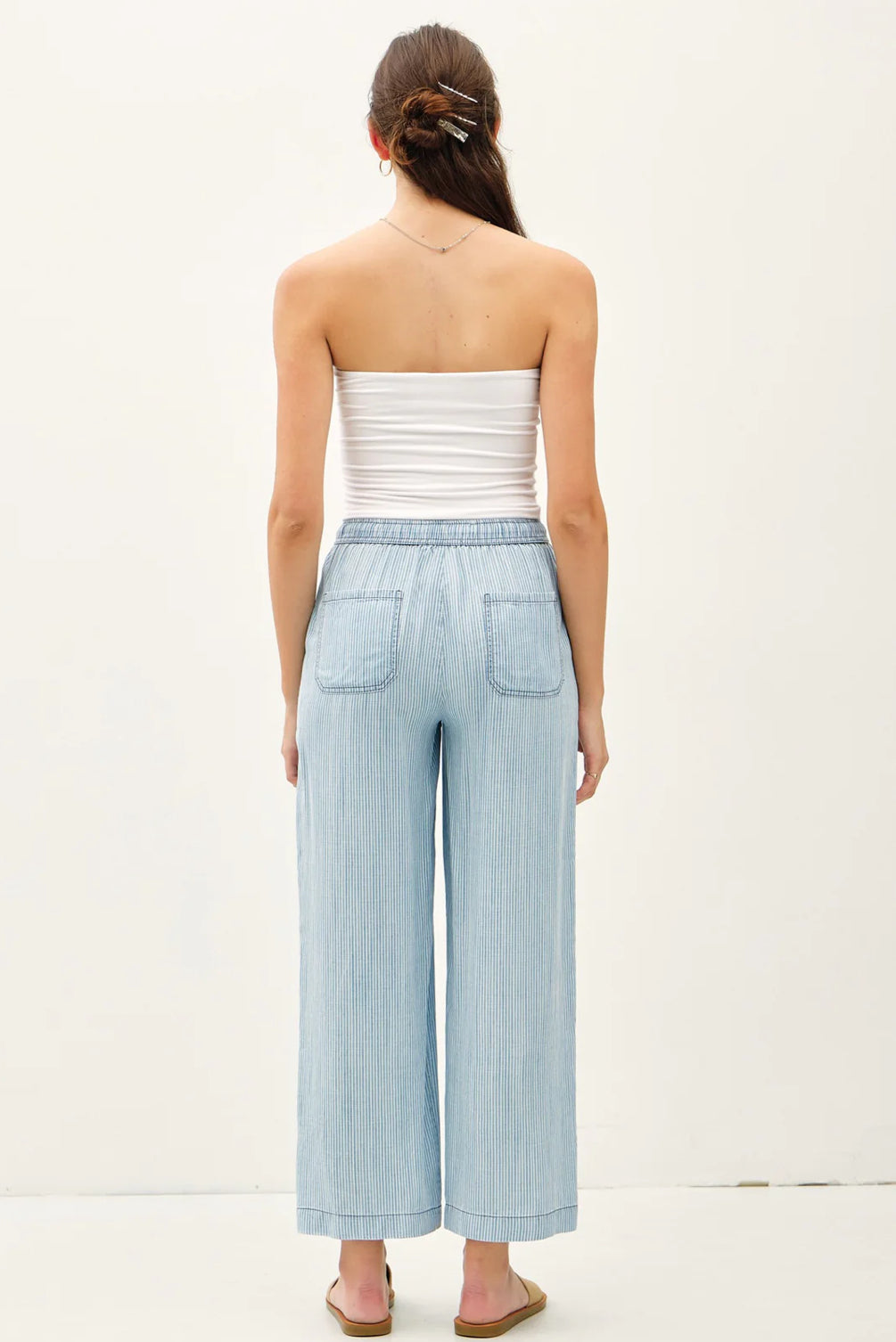 Beachy Stripe Wide Leg Pants