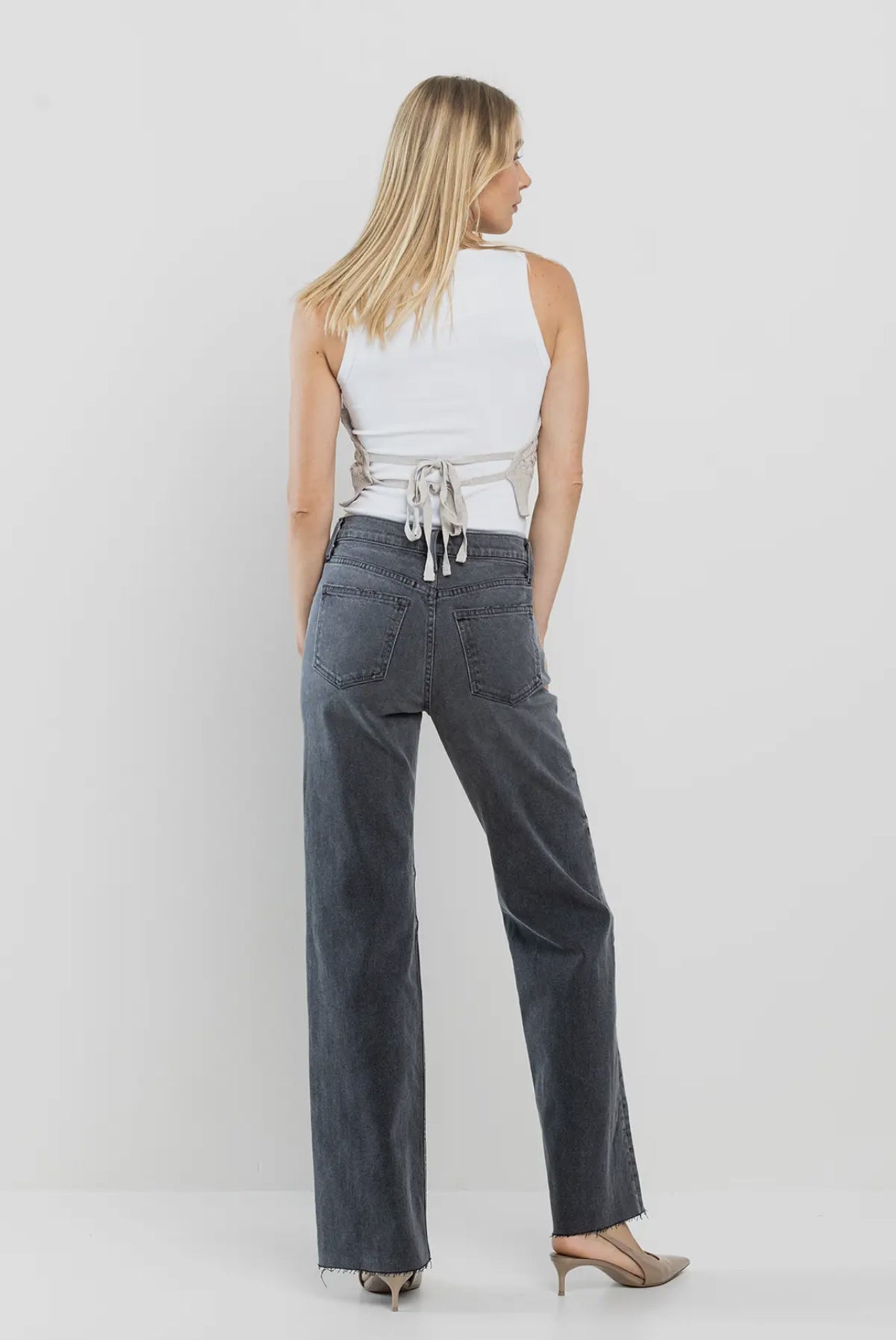 First Try HR Wide Straight Leg Jeans