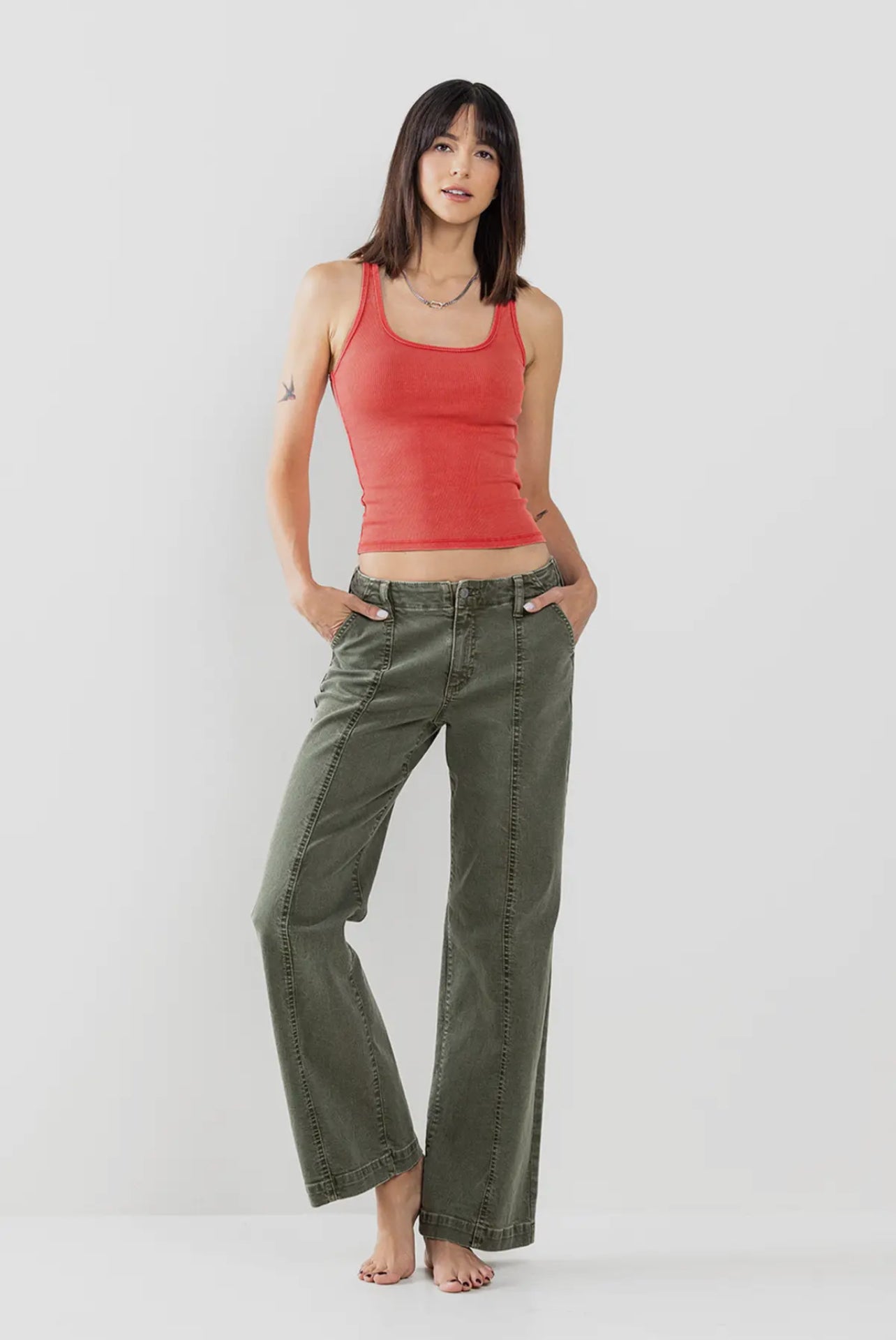 Suki Mid Rise Trouser Jean