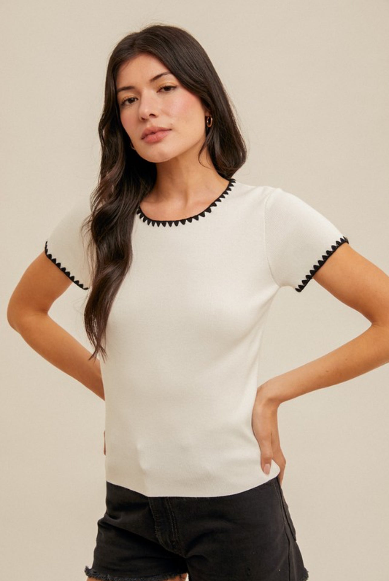 Split Decision Sweater Top