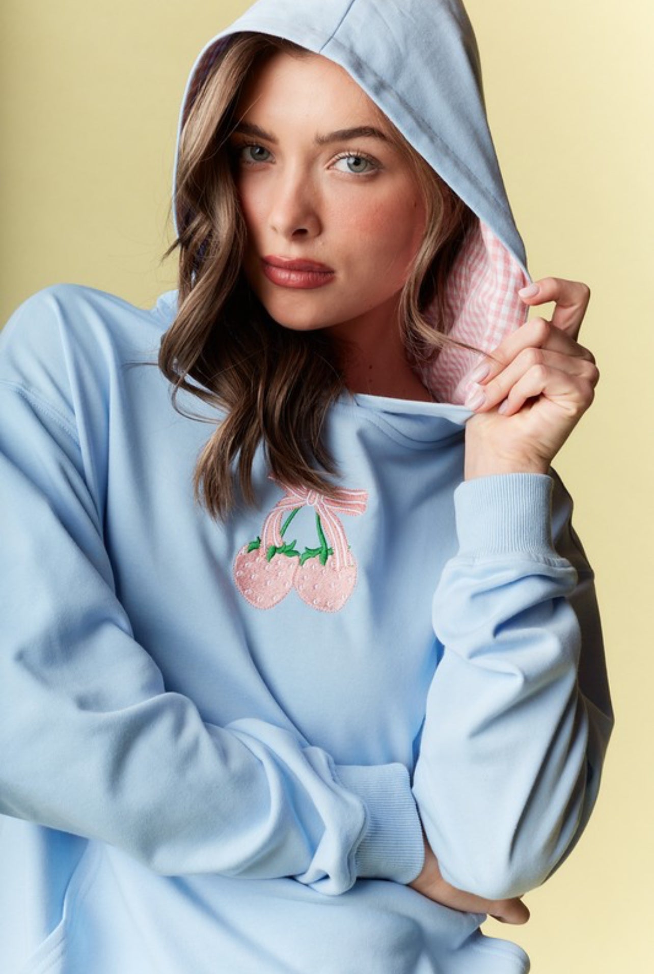 Strawberry Bow Hoodie