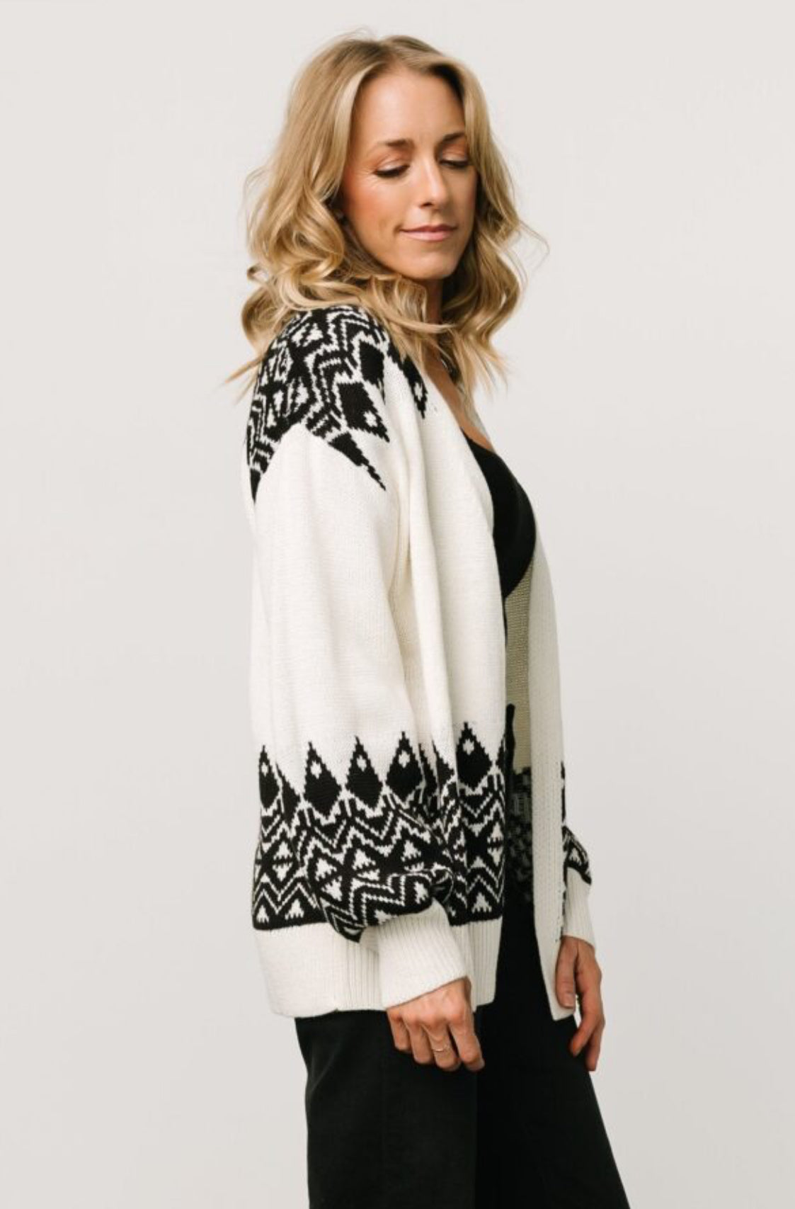 Geometric Fields Cardigan