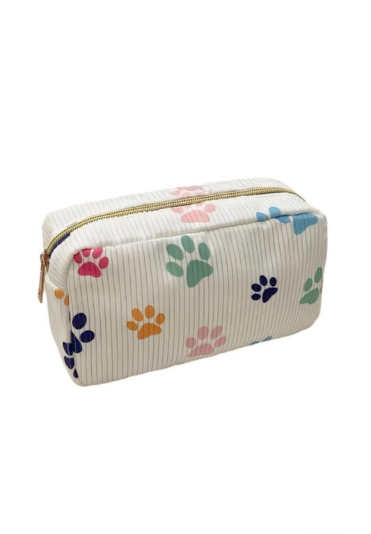 Paw Print Cosmetic Bag