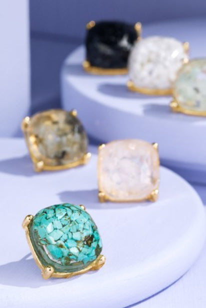 Mystic Semi-Stone Studs