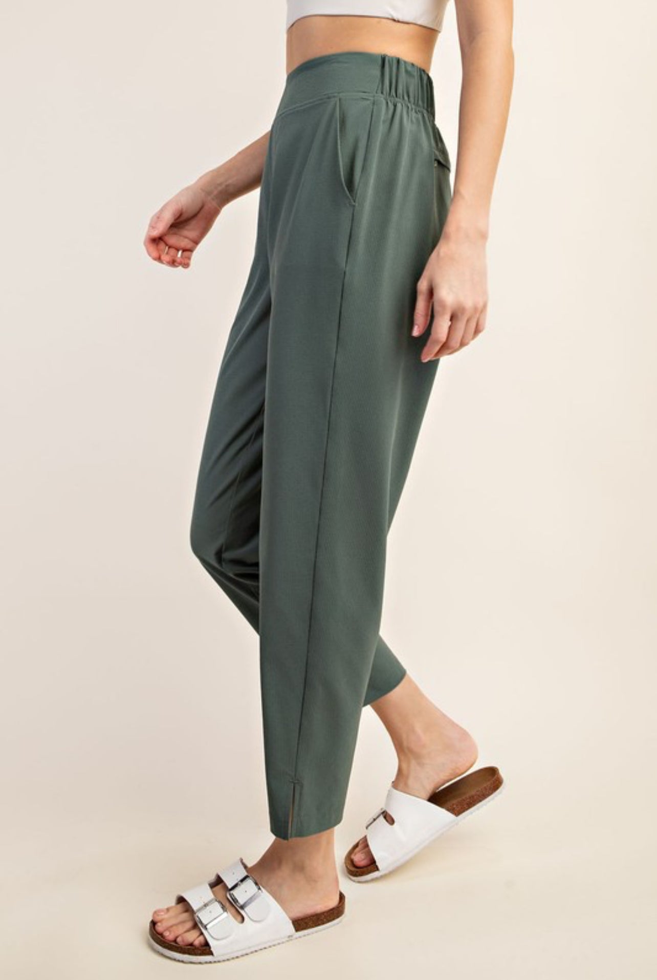 Meticulously Tailored Pants In Olive
