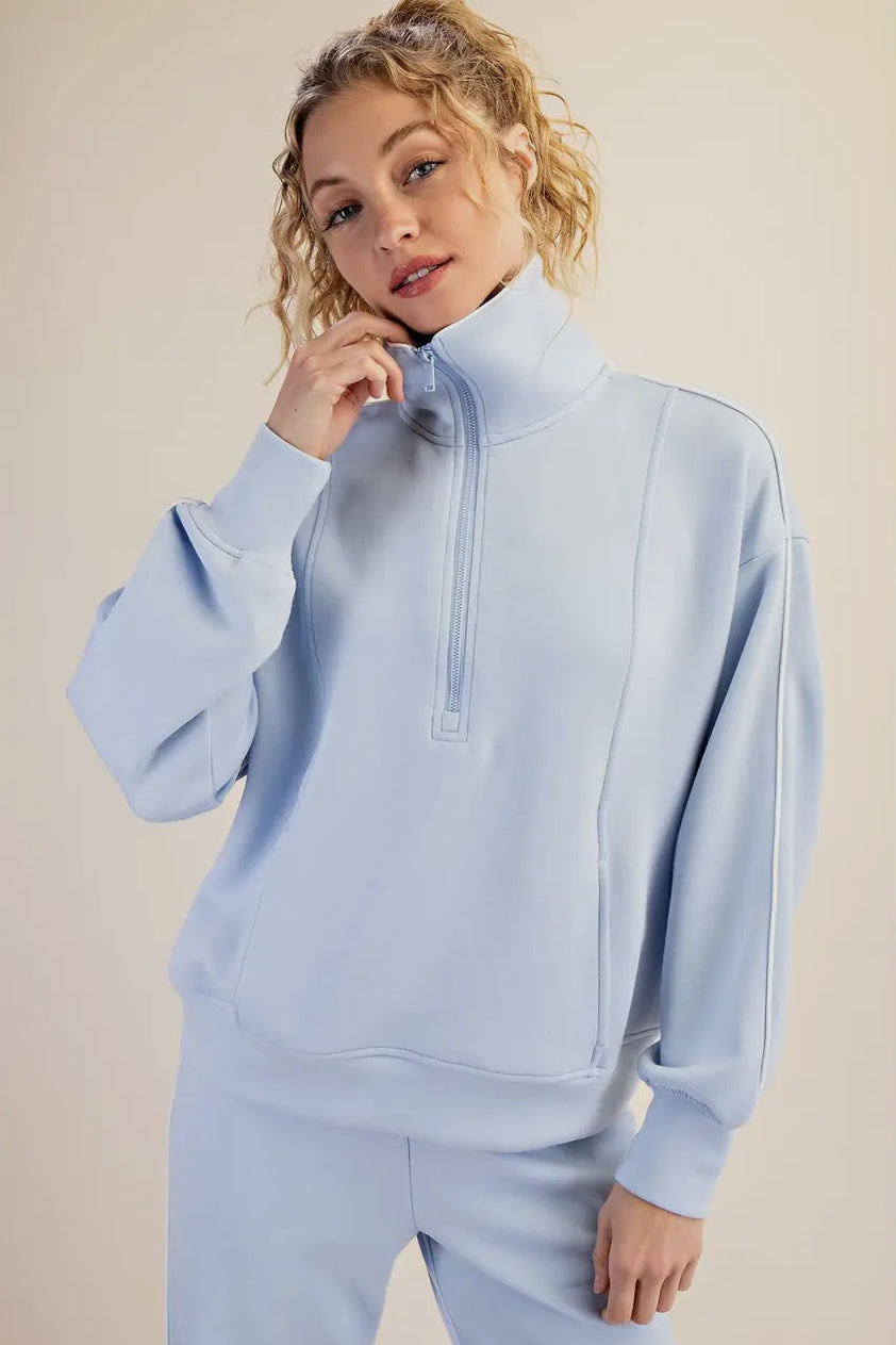 Ultimate Quarter Zip With Piping