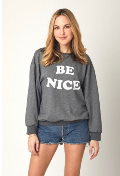 Be Nice Crewneck In Blue