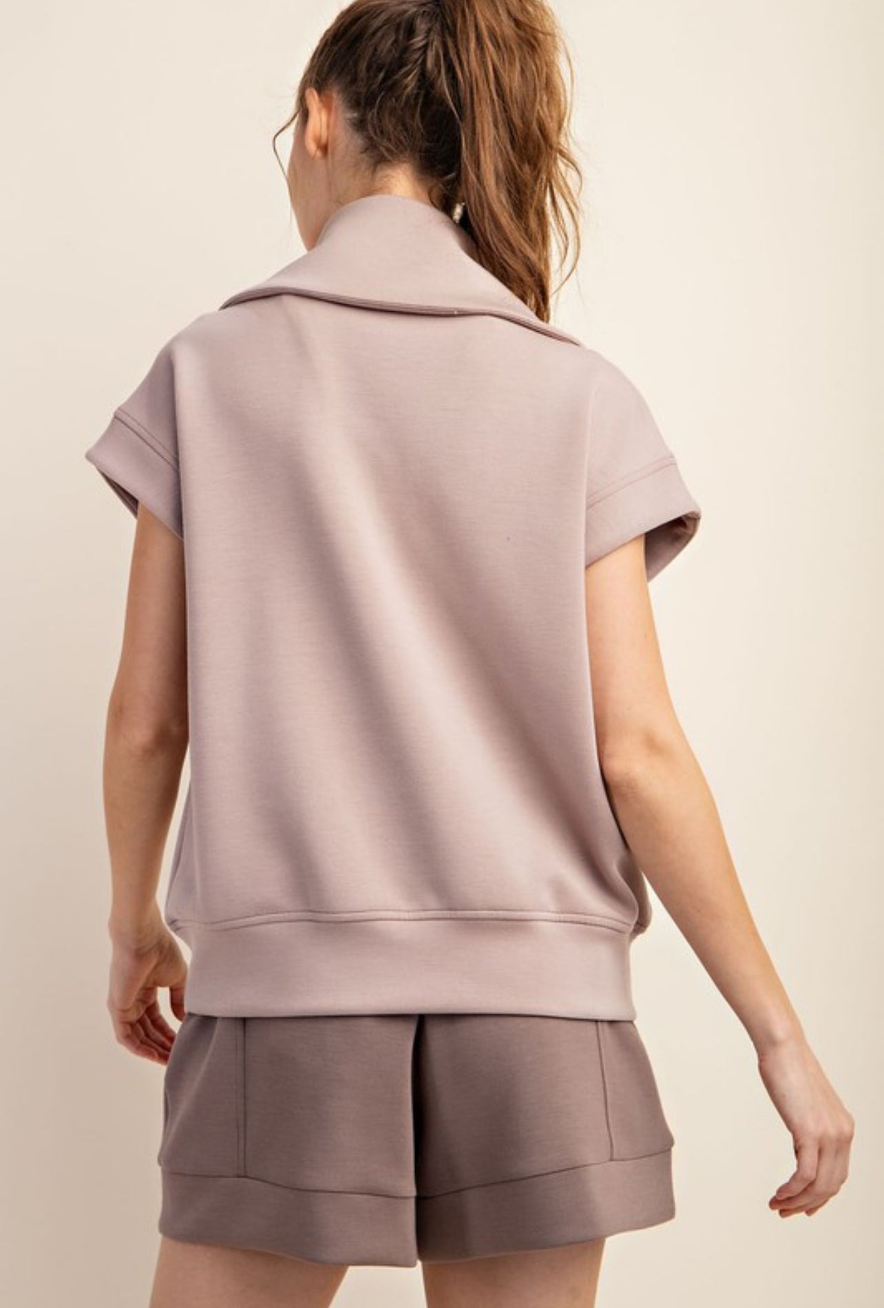 Summer Chic Top In Lt. Mocha