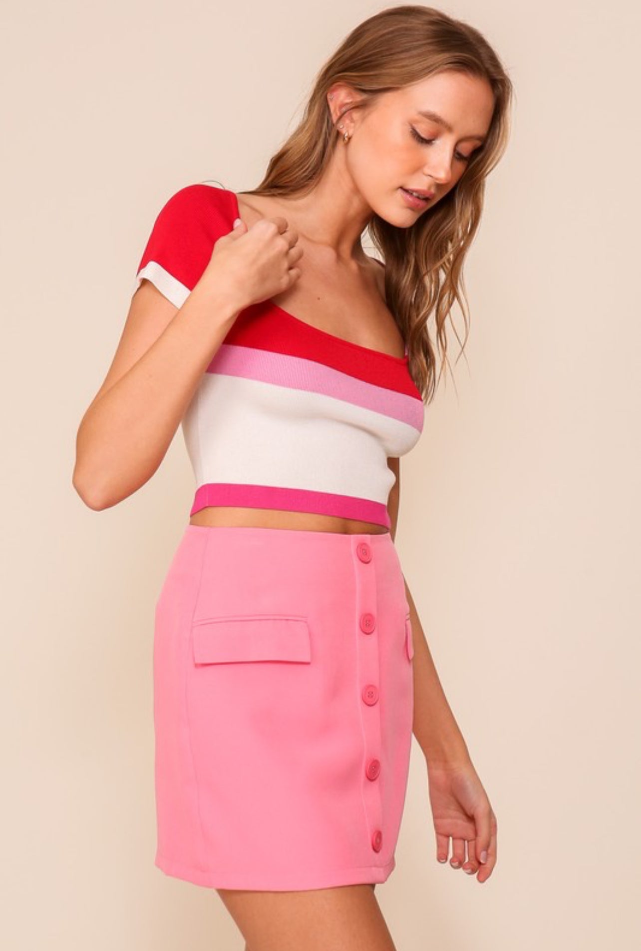 Vibrant And Playful Sweater Top